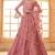 Pink Embroidered Net Thread Work Lehenga Choli - Free size