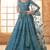 Blue Embroidered Net Thread Work Lehenga Choli - Free size