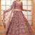 Rose Gold Embroidered Net Thread Work Lehenga Choli - Free size
