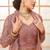 Rose Gold Embroidered Net Thread Work Lehenga Choli - Free size