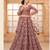Rose Gold Embroidered Net Thread Work Lehenga Choli - Free size