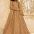 Fawn Embroidered Net Thread Work Lehenga Choli - Free size