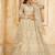 White Embroidered Net Thread Work Lehenga Choli - Free size