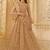 Fawn Embroidered Net Thread Work Lehenga Choli - Free size