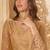 Fawn Embroidered Net Thread Work Lehenga Choli - Free size