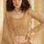 Fawn Embroidered Net Thread Work Lehenga Choli - Free size