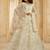 White Embroidered Net Thread Work Lehenga Choli - Free size