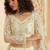White Embroidered Net Thread Work Lehenga Choli - Free size
