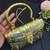Vintage Style Dual-Tone Metal Clutch | Ornate Gold and Silver Evening Bag