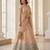 Peach Embroidered Silk Blend Thread Work Lehenga Choli - Free size
