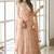Peach Embroidered Net Stone Work Lehenga Choli - Free size