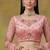 Off White Embroidered Net Thread Work Lehenga Choli - Free size