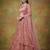 Off White Embroidered Net Thread Work Lehenga Choli - Free size