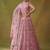 Lilac Embroidered Net Thread Work Lehenga Choli - Free size