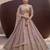 Lilac Embroidered Silk Blend Zari Work Lehenga Choli - Free size