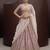 Lilac Embroidered Silk Blend Zari Work Lehenga Choli - Free size