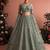Sea Green Embroidered Net Zari Work Lehenga Choli - Free size