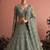 Sea Green Embroidered Net Zari Work Lehenga Choli - Free size