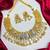 Showstopper - Antique Gold Temple Necklace Set with Earrings, South Indian Bridal Jewelry