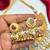 Showstopper - Antique Gold Temple Necklace Set with Earrings, South Indian Bridal Jewelry