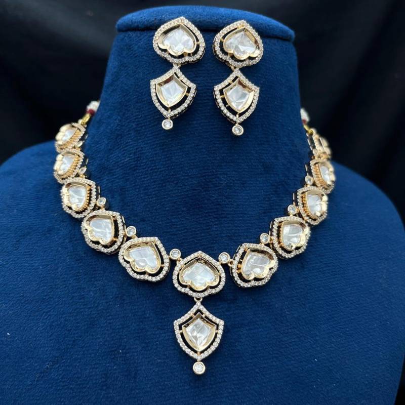 Indian Bridal Kundan Polki Choker Set | Uncut Diamond Wedding Necklace
