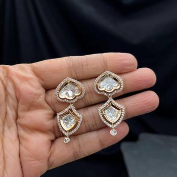 Indian Bridal Kundan Polki Choker Set | Uncut Diamond Wedding Necklace 4