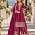Rani chinon readymade plazzo suit with embroidery sequence work