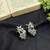 Oxidized Ganesha Ear Cuff Earrings, Silver Elephant God Ear Climber, Indian Festival Jewelry