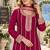 Rani chinon readymade plazzo suit with embroidery sequence work