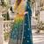 Yellow georgette readymade suit with jacquard print work