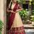 Beautiful South Indian Style Semi-Stitched Half Saree with Blouse and Dupatta for Women