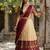 Beautiful South Indian Style Semi-Stitched Half Saree with Blouse and Dupatta for Women