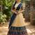 South Indian Style Half Saree with Blouse and Dupatta