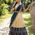 South Indian Style Half Saree with Blouse and Dupatta