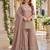 Lavender viscose readymade suit with embroidery work