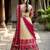 South Indian Style Half Saree with Blouse and Dupatta