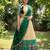 South Indian Style Half Saree with Blouse and Dupatta