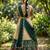 South Indian Style Half Saree with Blouse and Dupatta