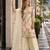 Beige chinon readymade suit with embroidery work