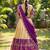 South Indian Style Half Saree with Blouse and Dupatta