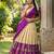 South Indian Style Half Saree with Blouse and Dupatta