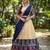South Indian Style Half Saree with Blouse and Dupatta