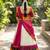 Beautiful South Indian Style Semi-Stitched Half Saree with Blouse and Dupatta for Women