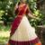 Beautiful South Indian Style Semi-Stitched Half Saree with Blouse and Dupatta for Women