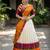 South Indian Style Half Saree with Blouse and Dupatta