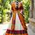 South Indian Style Half Saree with Blouse and Dupatta