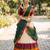 South Indian Style Half Saree with Blouse and Dupatta