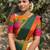 South Indian Style Half Saree with Blouse and Dupatta