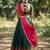 Beautiful South Indian Style Semi-Stitched Half Saree with Blouse and Dupatta for Women