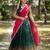 Beautiful South Indian Style Semi-Stitched Half Saree with Blouse and Dupatta for Women